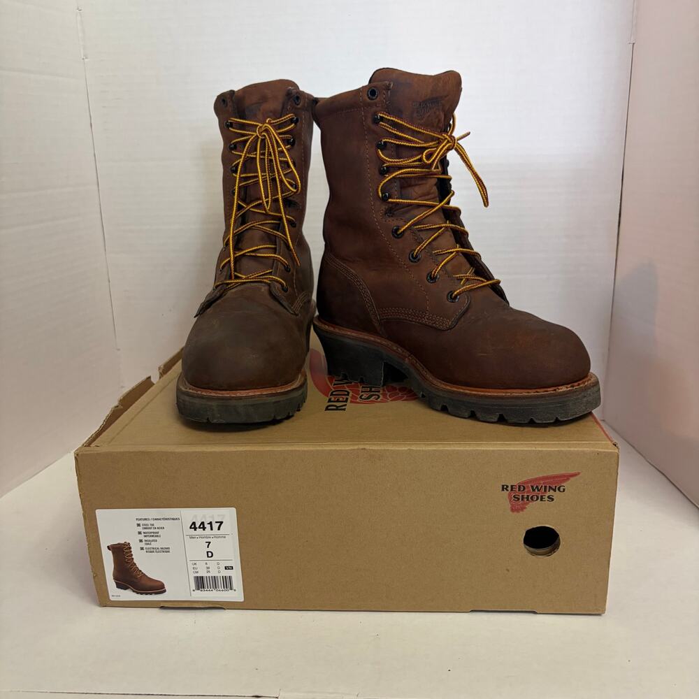 Red Wing LoggerMax Boots4417 Steel Toe Waterproof Insulated Electrical Hazard 7